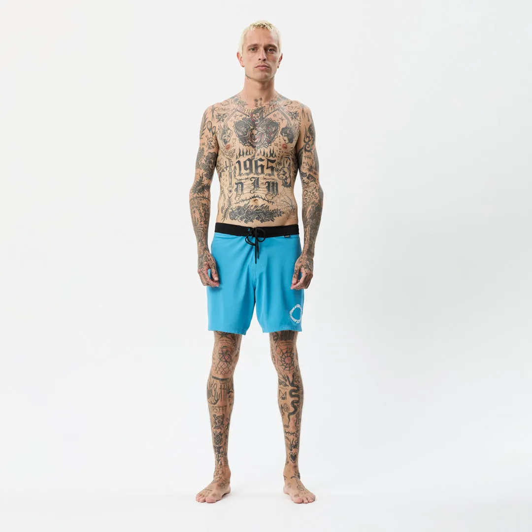 AFENDS Mens Vortex - Fixed Waist Boardshorts - Dark Teal