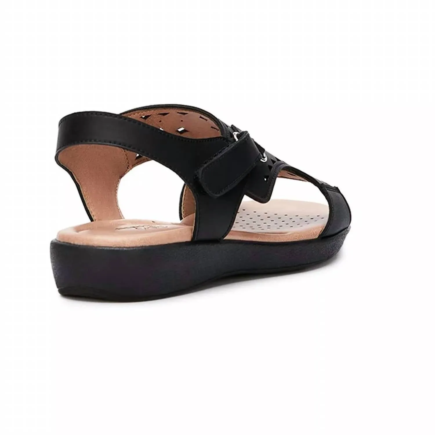 Andrea - Women's Leather Comfort Laser Pattern Sandals