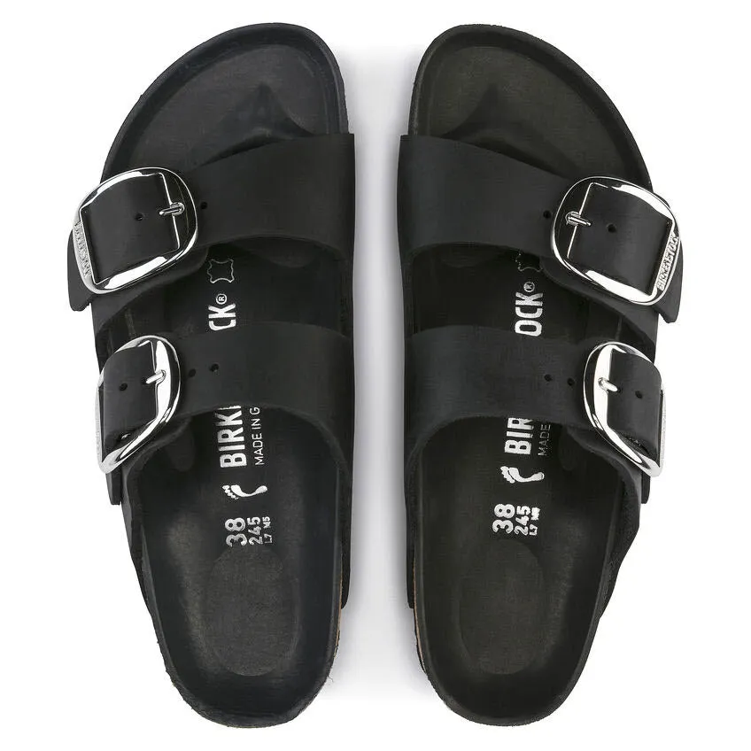 BIRKENSTOCK ARIZONA BIG BUCKLE BLACK OILED - WOMENS