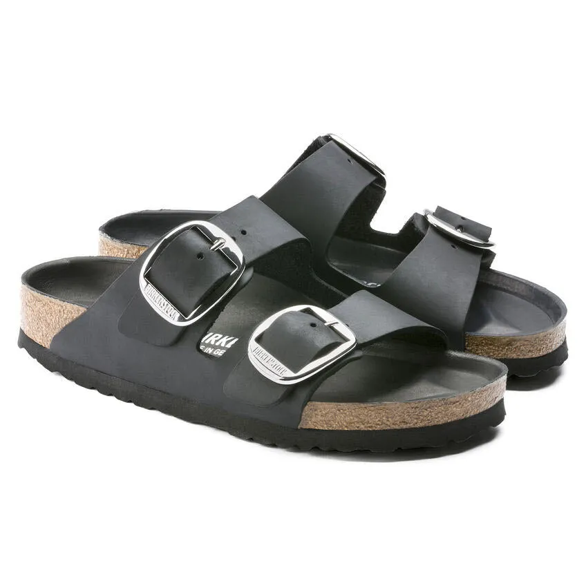 BIRKENSTOCK ARIZONA BIG BUCKLE BLACK OILED - WOMENS
