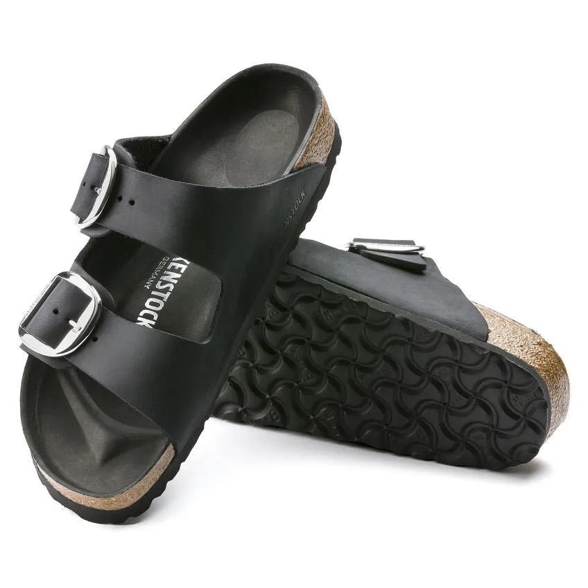 BIRKENSTOCK ARIZONA BIG BUCKLE BLACK OILED - WOMENS