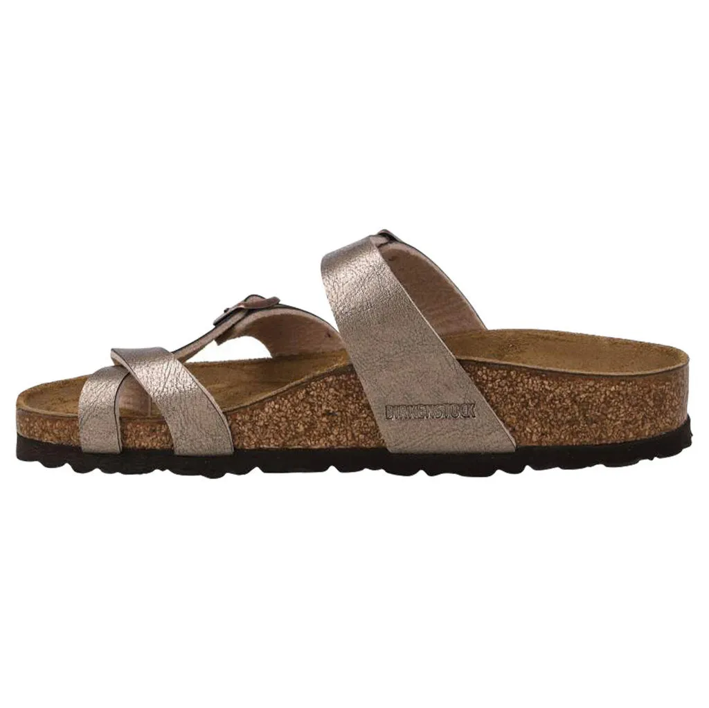 Birkenstock Unisex Sandals Mayari Open-Back Buckles Toe-Post Birko-Flor - UK 7.5