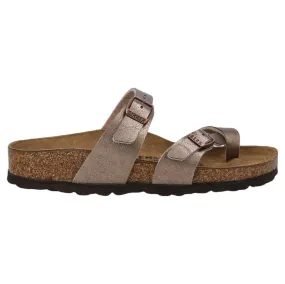 Birkenstock Unisex Sandals Mayari Open-Back Buckles Toe-Post Birko-Flor - UK 7.5