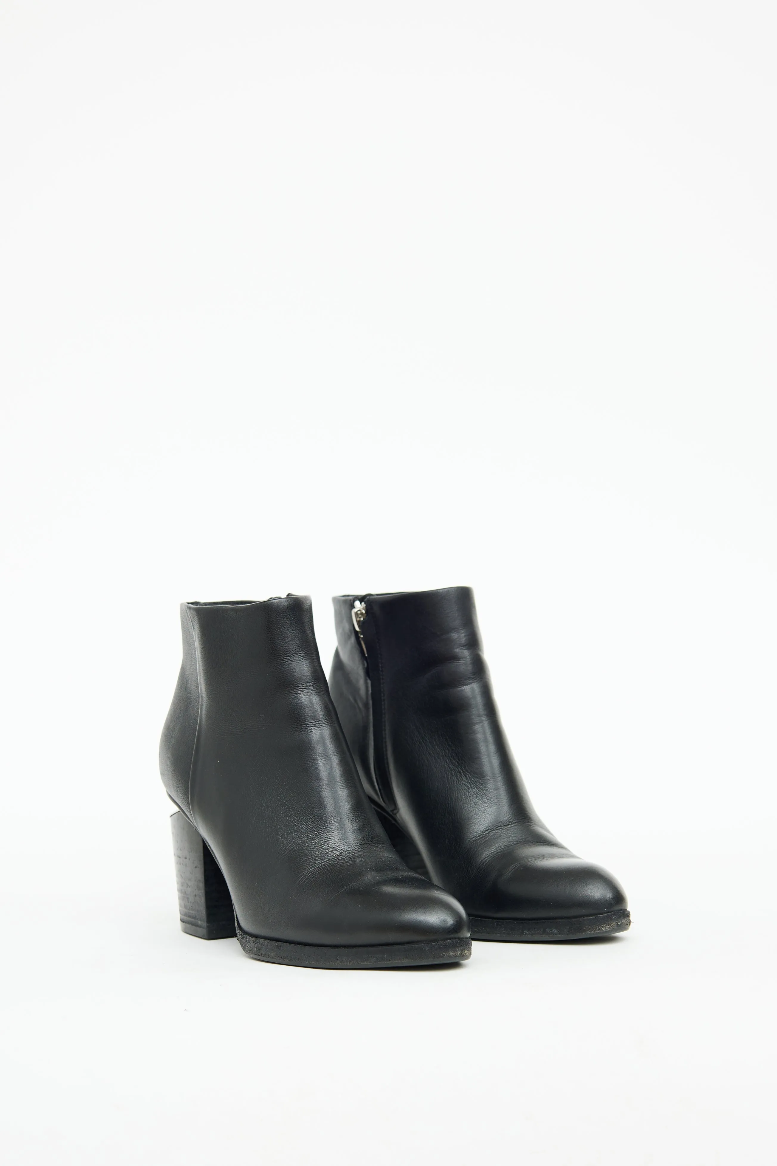 Black & Silver Tone Gabi Bootie