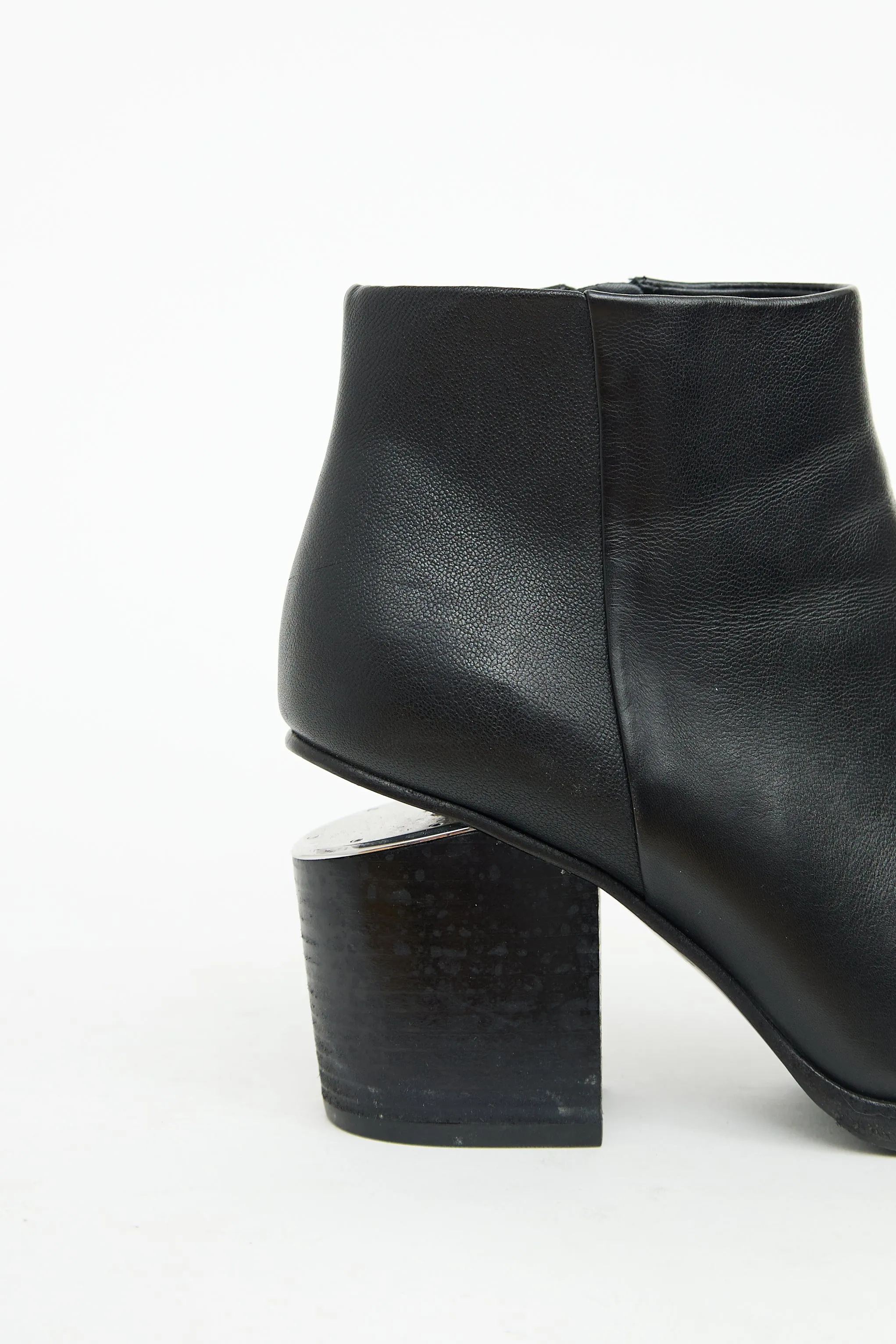 Black & Silver Tone Gabi Bootie