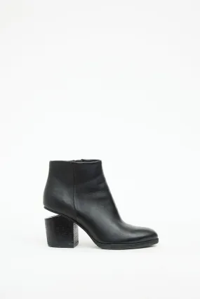Black & Silver Tone Gabi Bootie