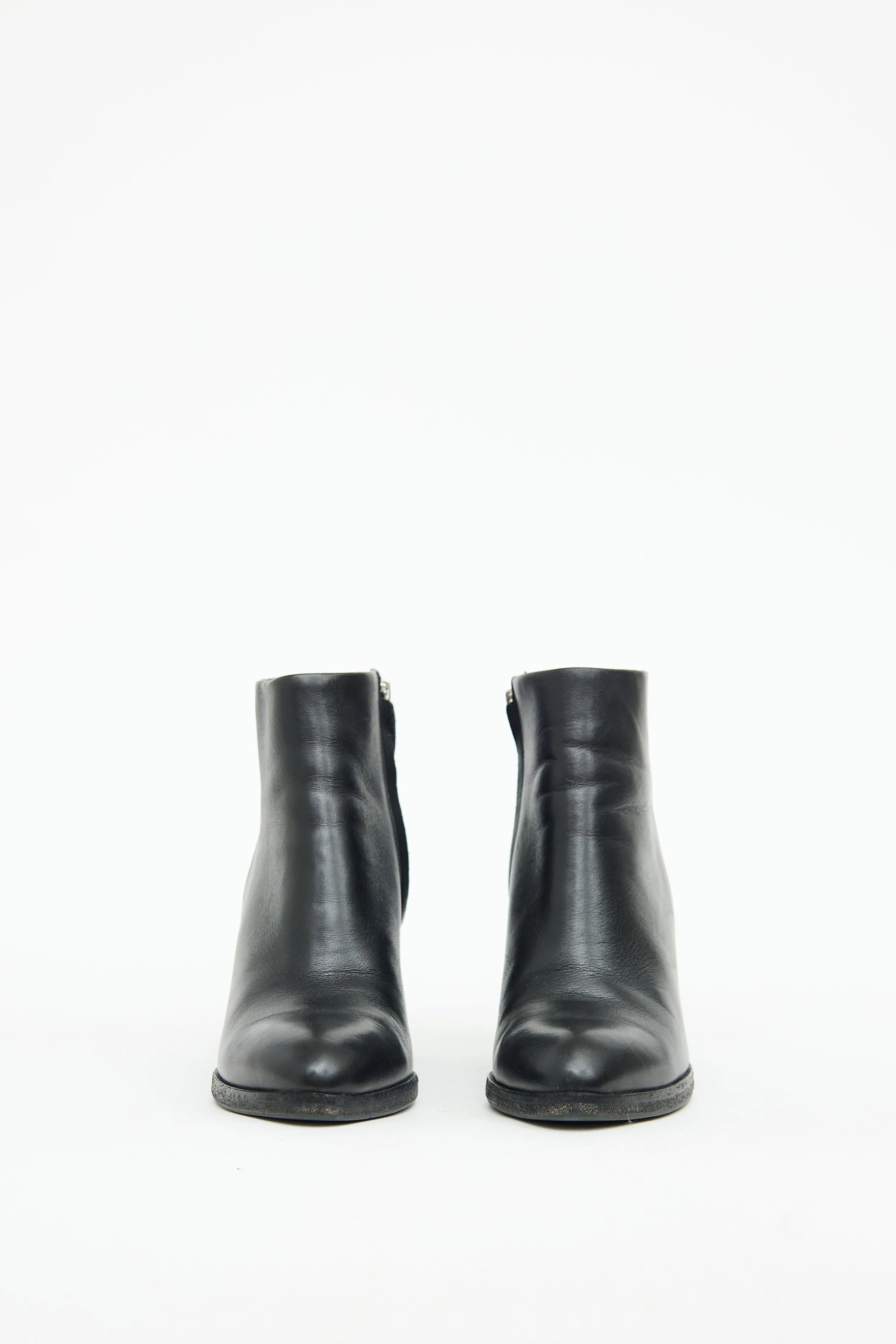 Black & Silver Tone Gabi Bootie