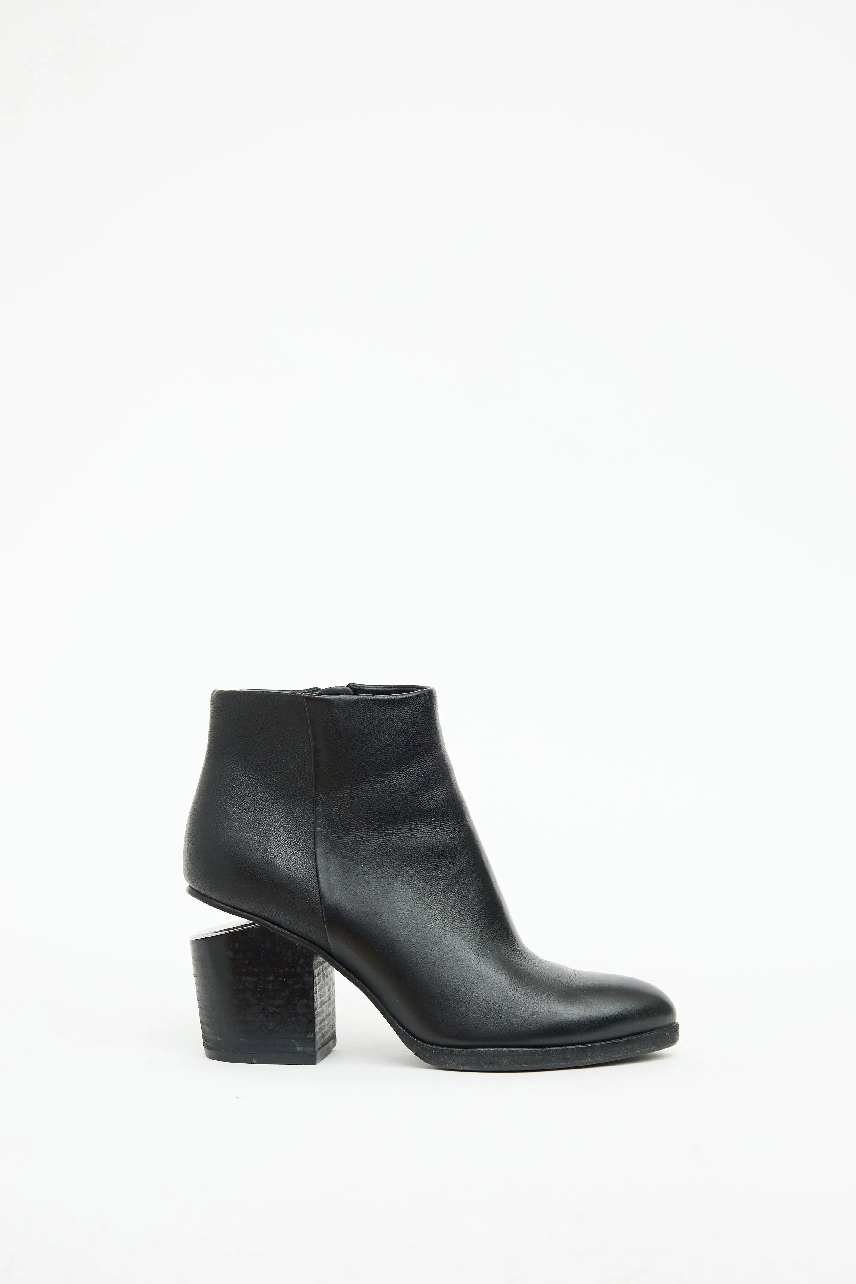 Black & Silver Tone Gabi Bootie
