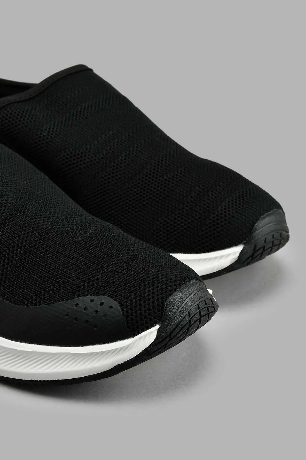 Black Slip-On Mule