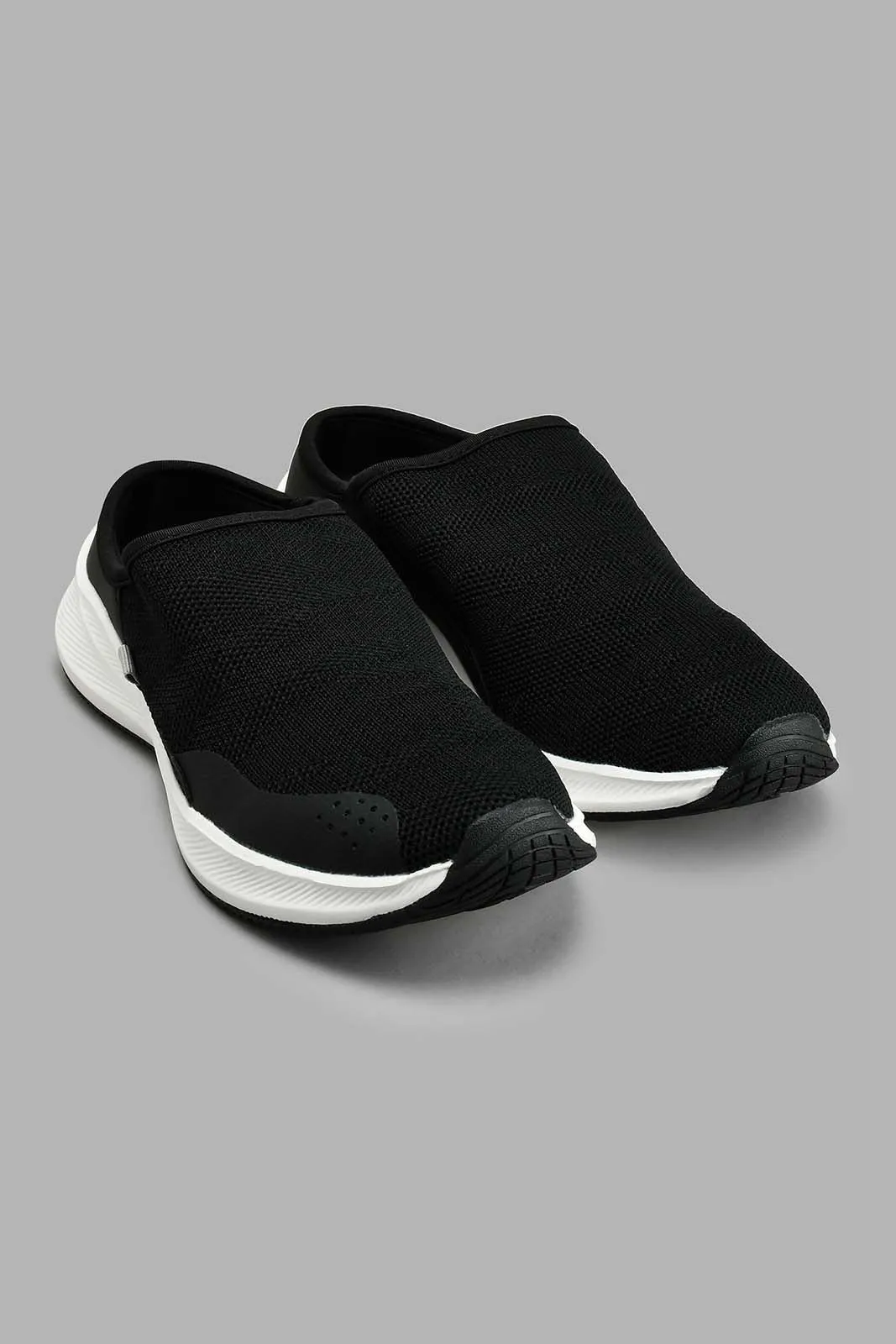 Black Slip-On Mule