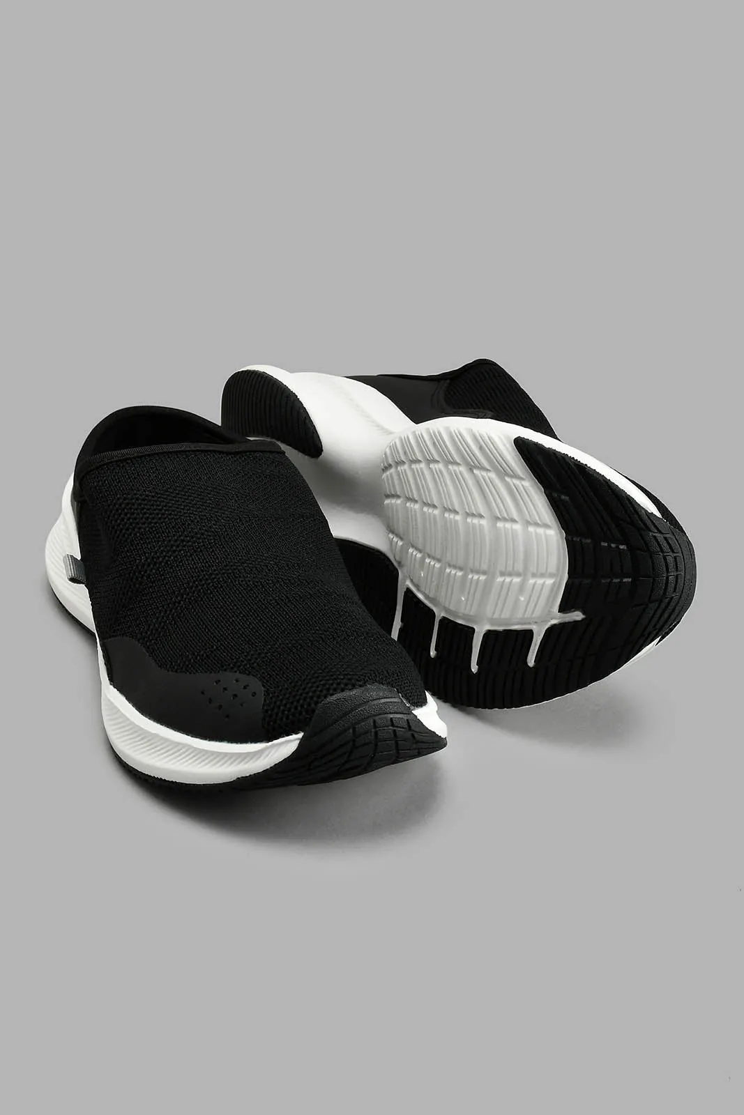 Black Slip-On Mule