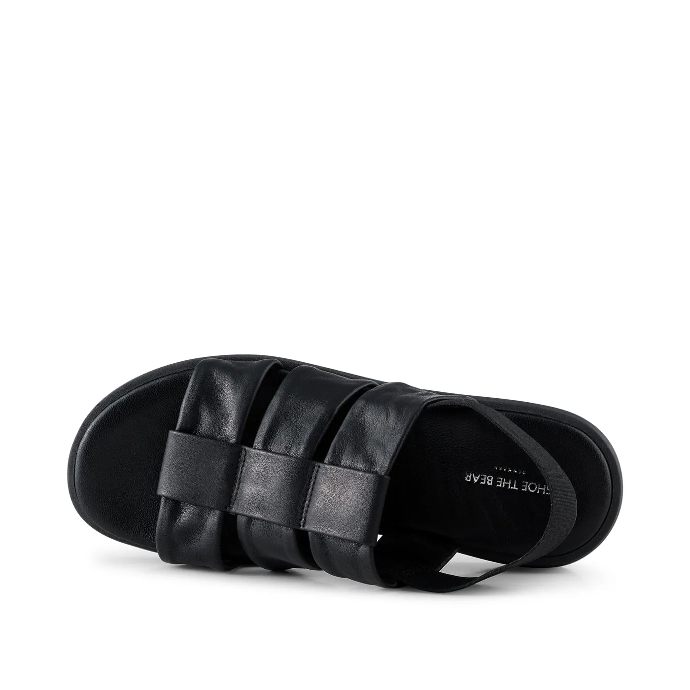 Brenna sandal læder - BLACK