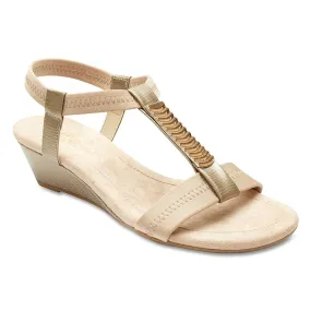 Calvin Heel in Taupe Fabric
