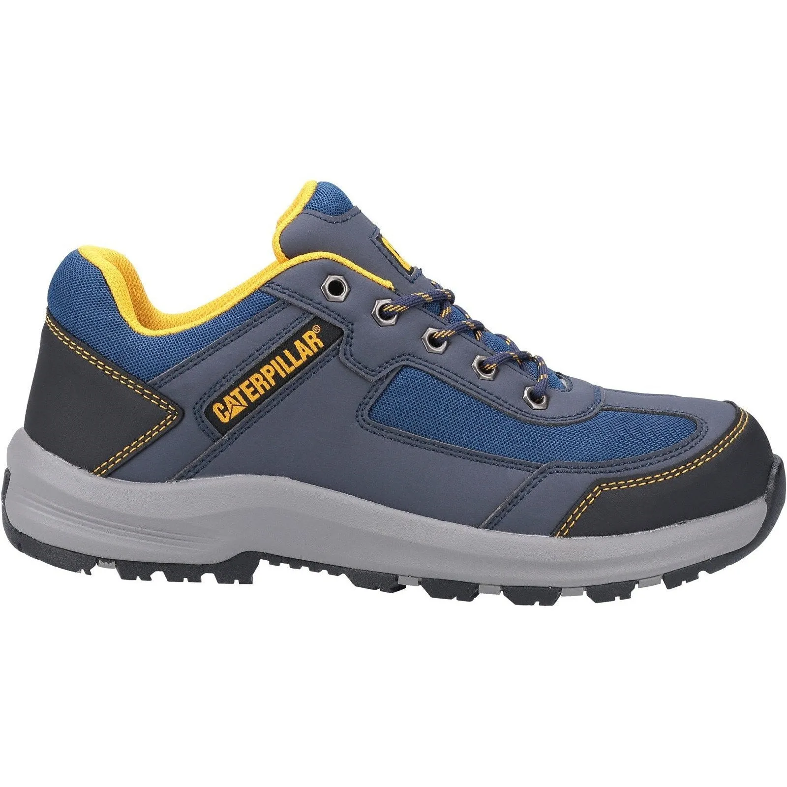Caterpillar NEW Elmore S1P Wide-Fit Safety Trainer | Steel Toe Cap - Blue