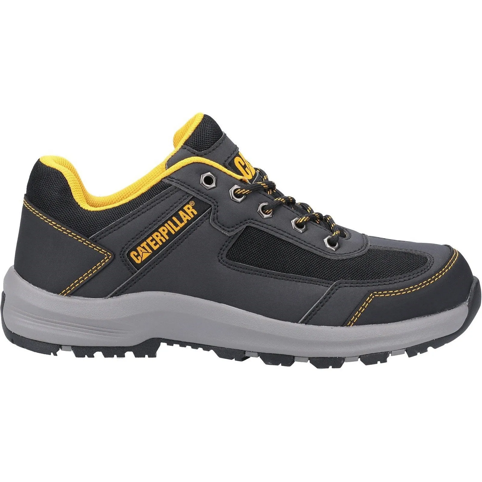 Caterpillar NEW Elmore S1P Wide-Fitting Safety Trainer | Steel Toe Cap - Grey