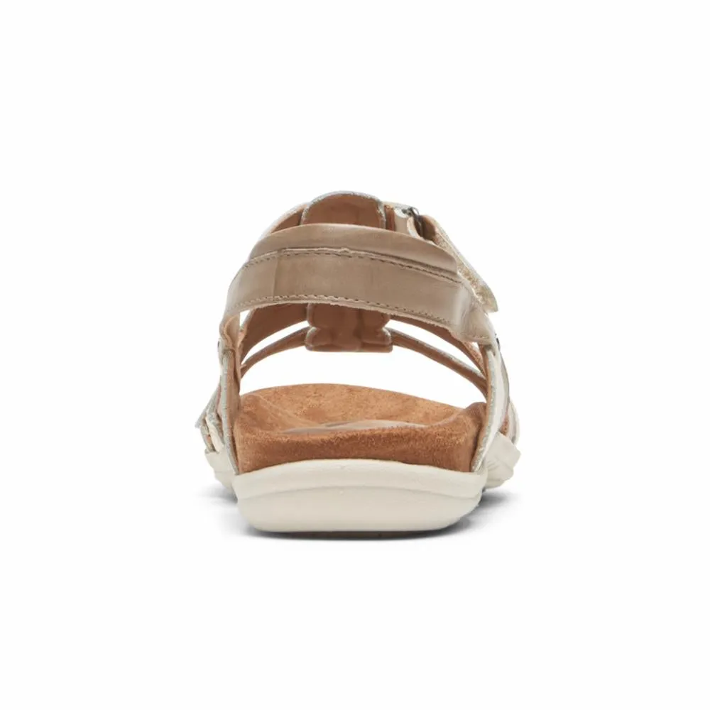 Cobb Hill Rubey Woven Slide Sandals in Vanilla Color