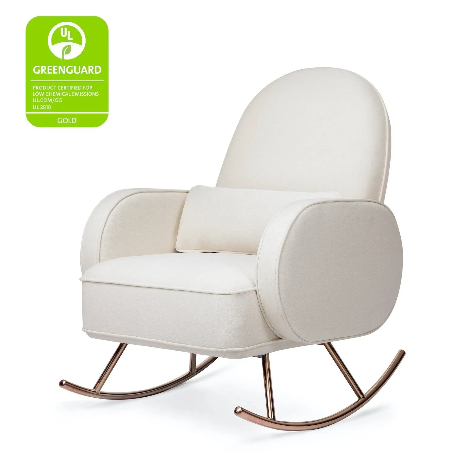 Compass Rocker in Eco-Performance Fabric - Cream