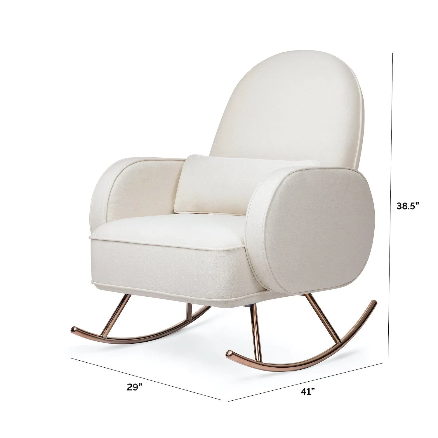 Compass Rocker in Eco-Performance Fabric - Cream