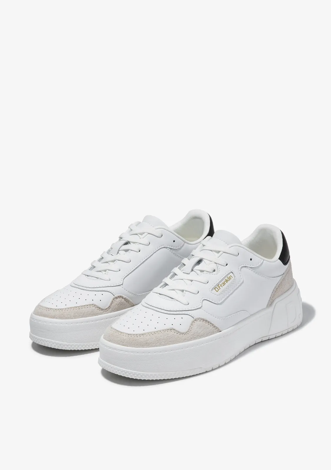 Court Basic Leather White / Black