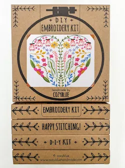 Cozy Blue Embroidery Kits