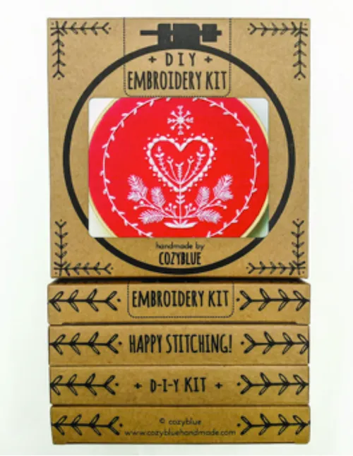Cozy Blue Embroidery Kits