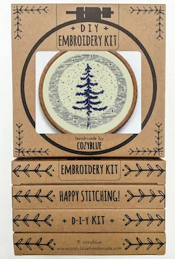 Cozy Blue Embroidery Kits