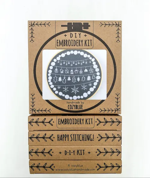 Cozy Blue Embroidery Kits