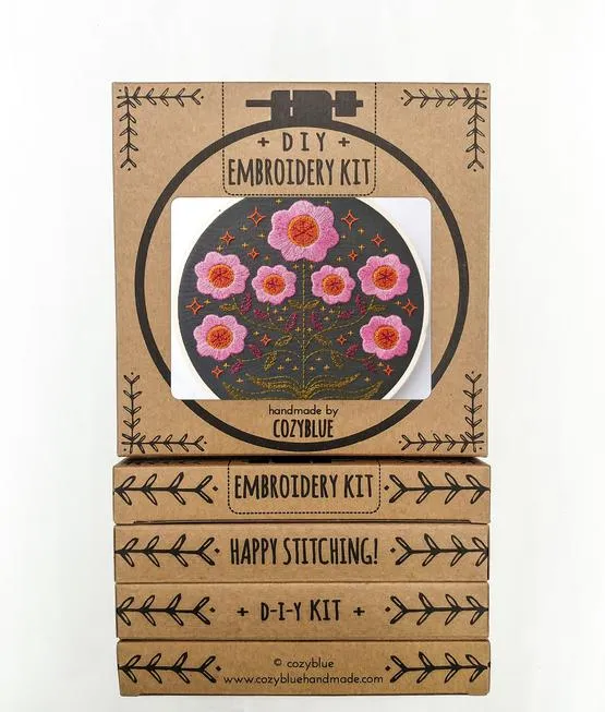 Cozy Blue Embroidery Kits