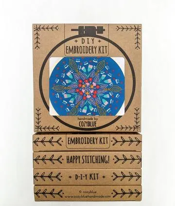 Cozy Blue Embroidery Kits