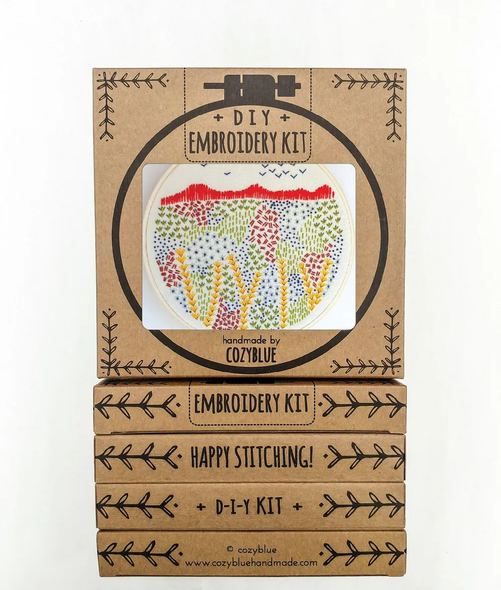 Cozy Blue Embroidery Kits