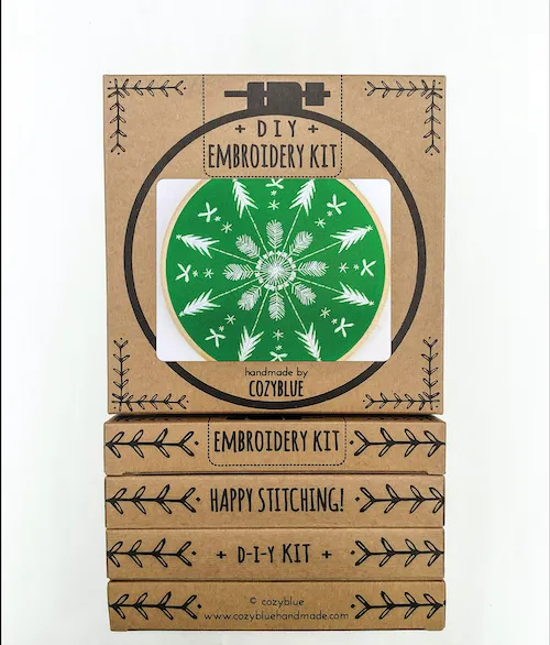Cozy Blue Embroidery Kits