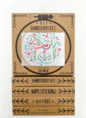 Cozy Blue Embroidery Kits