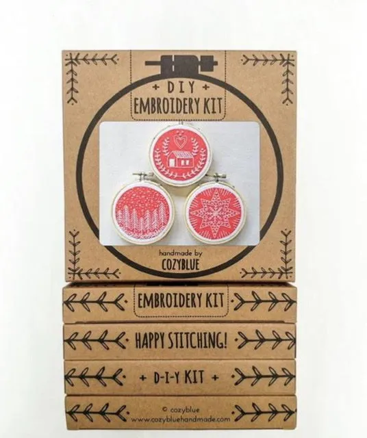 Cozy Blue Embroidery Kits