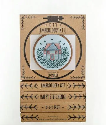 Cozy Blue Embroidery Kits