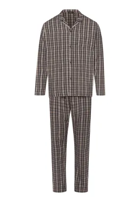 Cozy Comfort Cotton Flannel Button Front Pajama Set | Essential Stripe 75724-2389