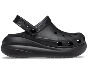 Crocs Classic Crush Platform Clog Sandals - Black