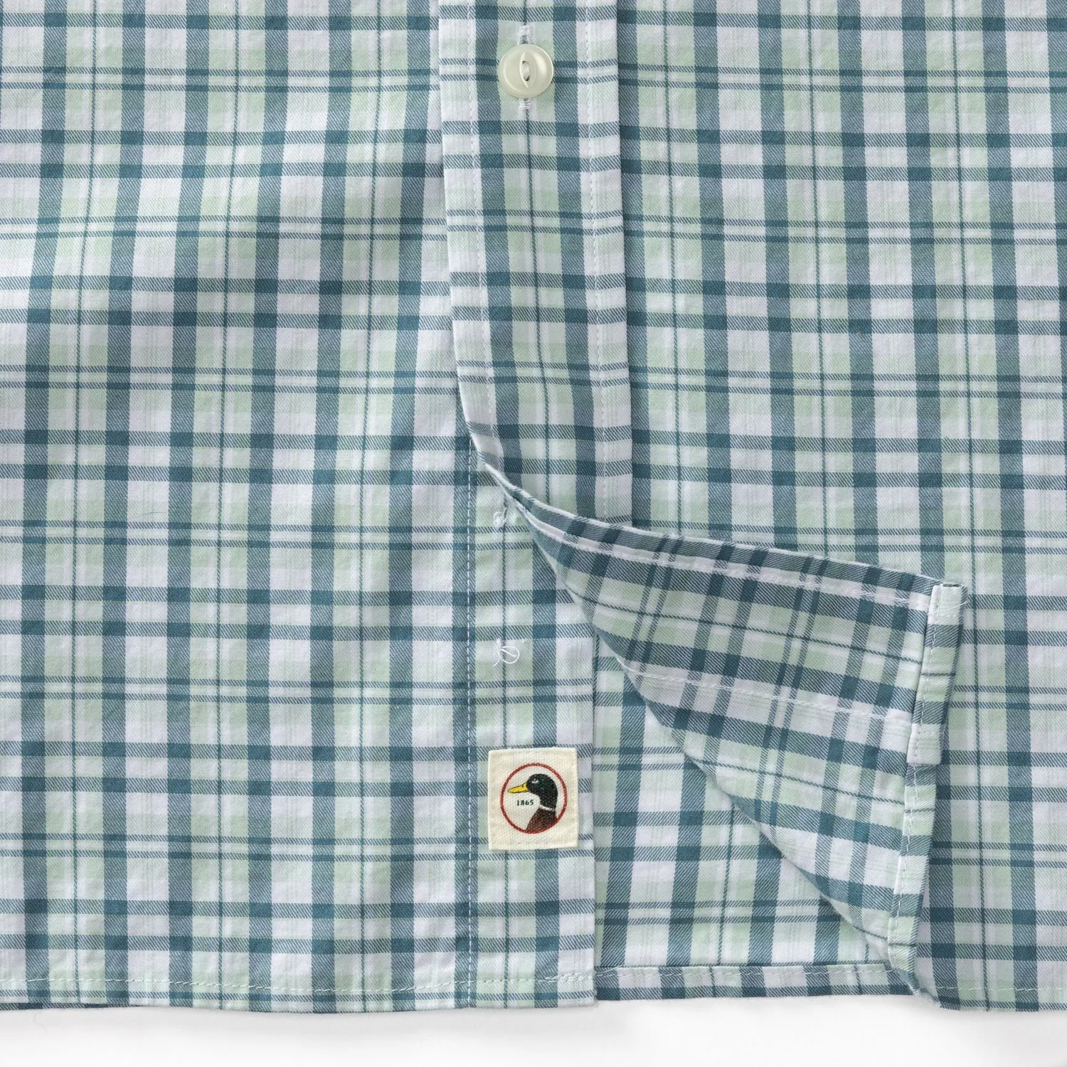 Dowling Plaid Cotton Twill Sport Shirt