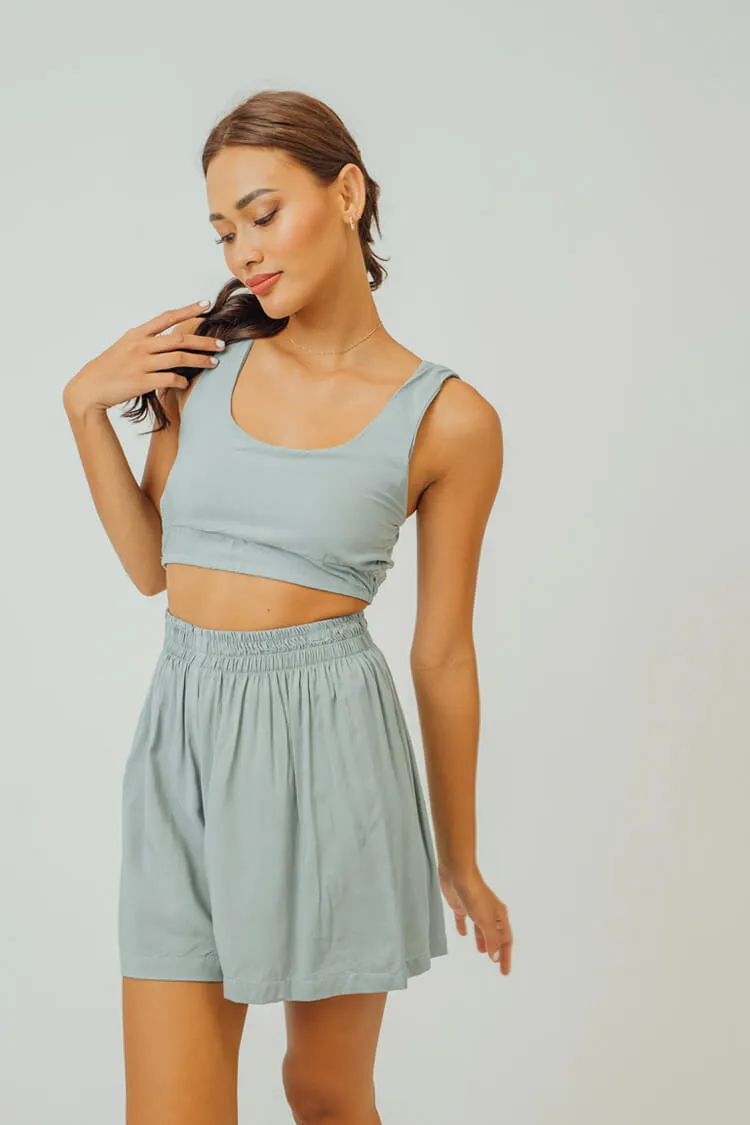 Faye Cropped Tank and Shorts Set
