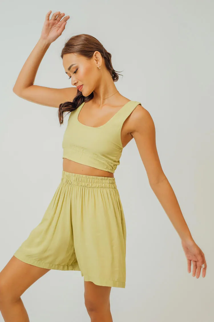 Faye Cropped Tank and Shorts Set