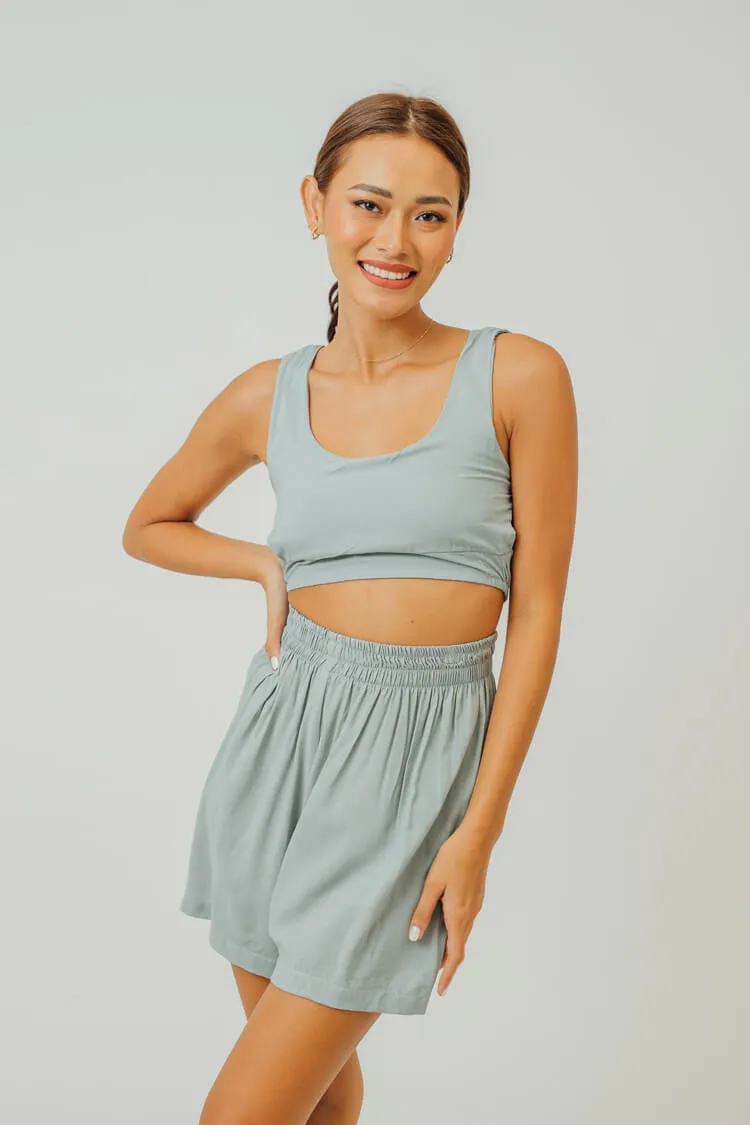 Faye Cropped Tank and Shorts Set