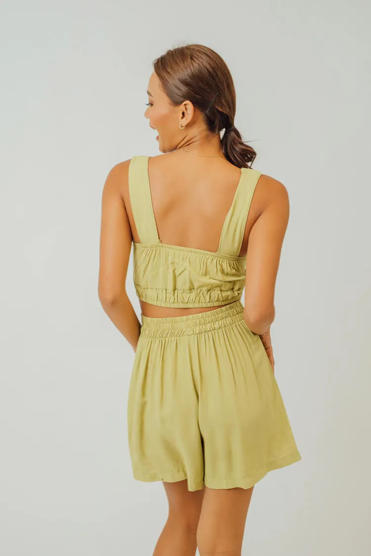 Faye Cropped Tank and Shorts Set