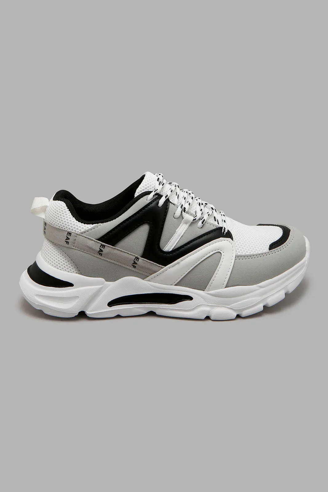 Grey And White Chunky Sneaker