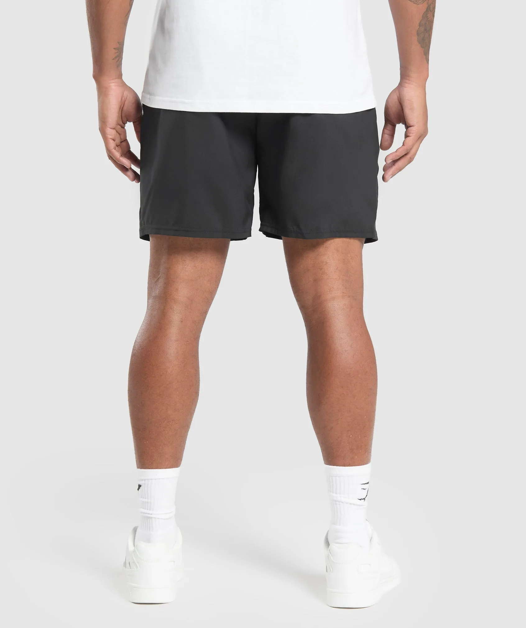 Gymshark Collegiate Graphic Shorts - Black