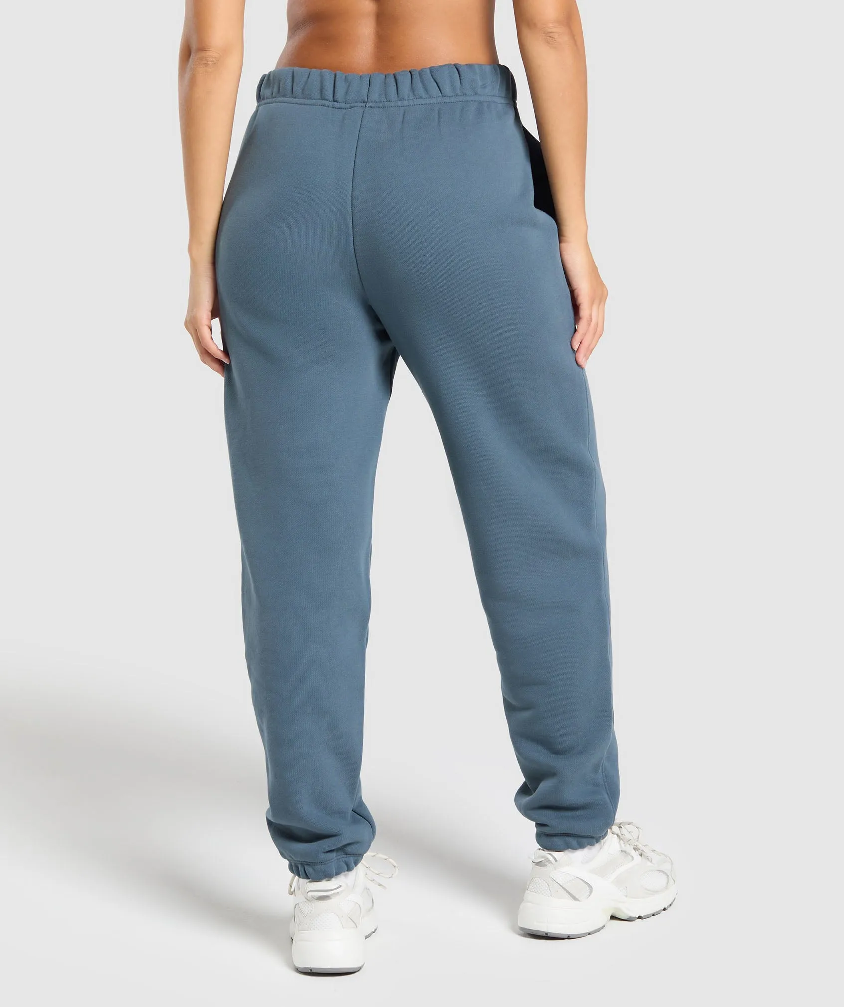 Gymshark Embroidered Logo Oversized Joggers - Cargo Blue