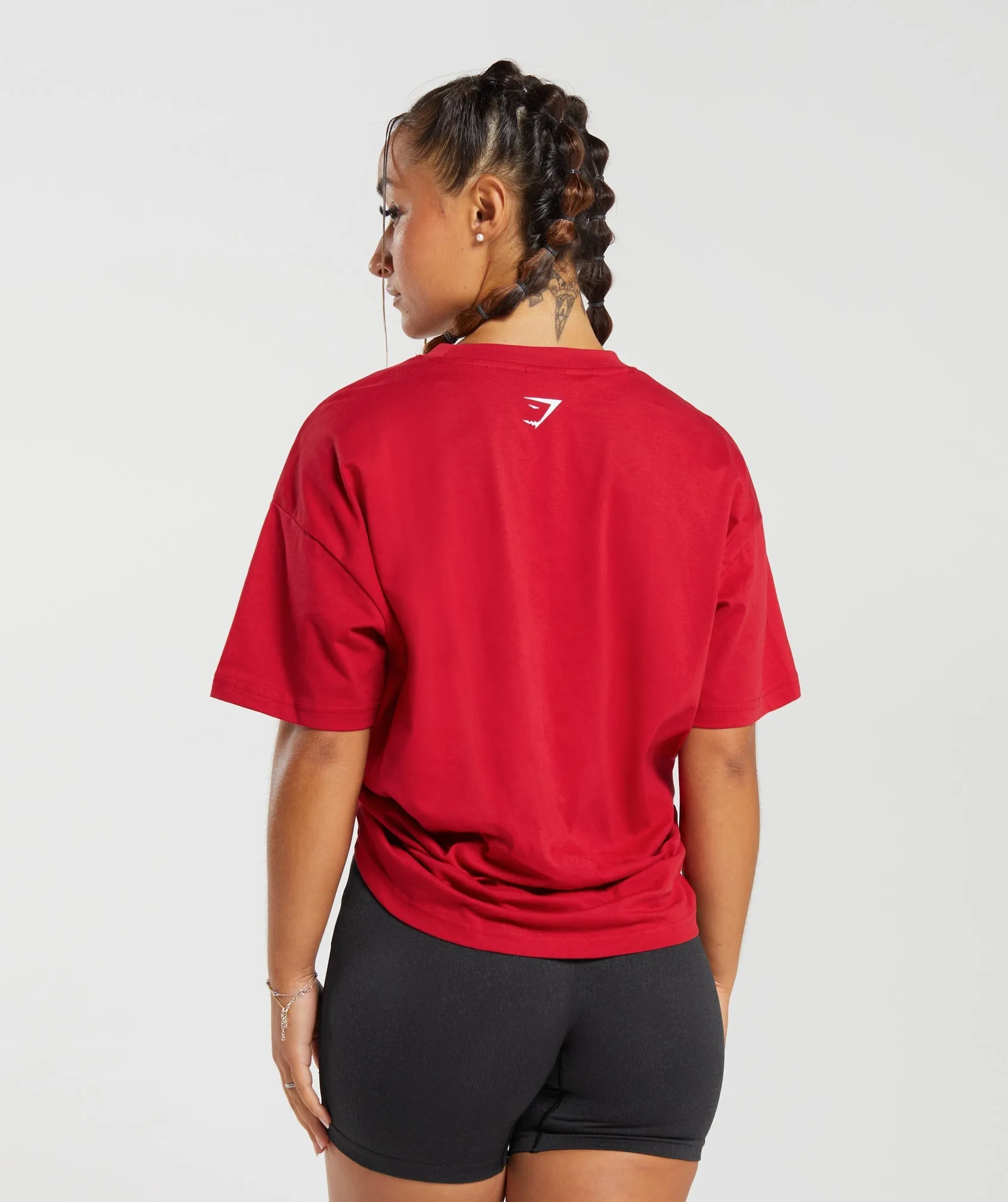 Gymshark Lifting Essentials Oversized T-Shirt - Carmine Red