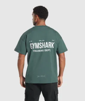 Gymshark Training Dept. T-Shirt - Fog Green
