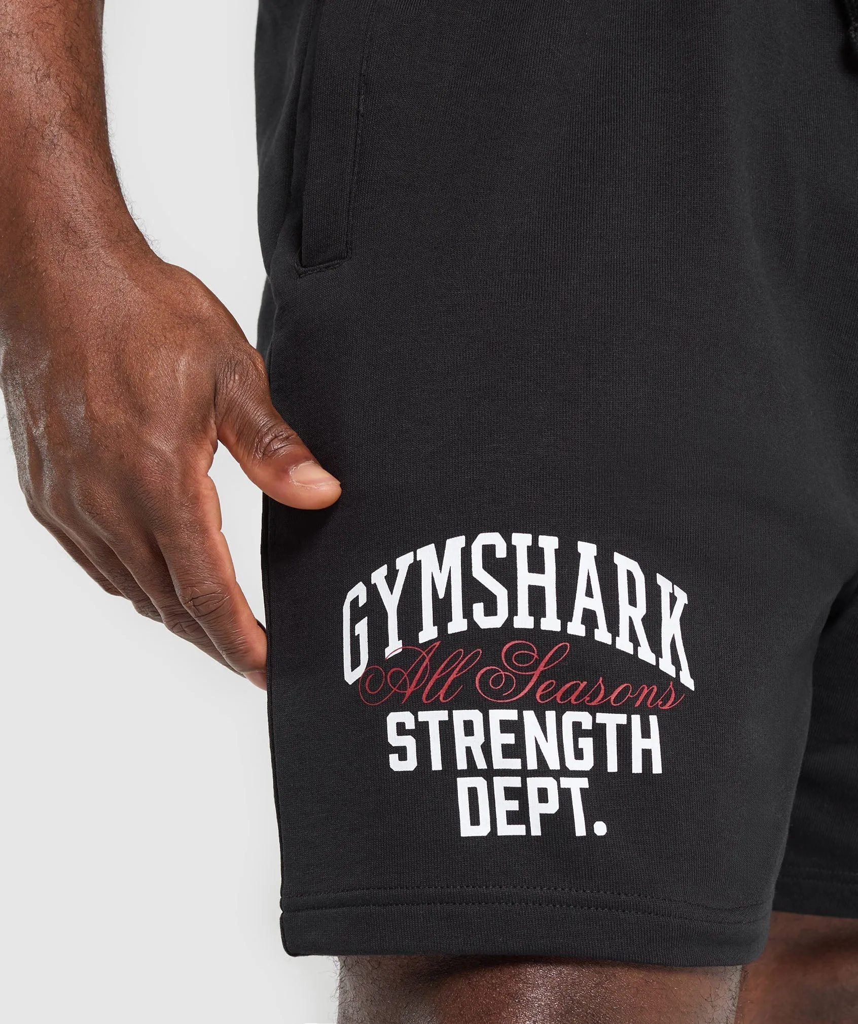 Gymshark Trophy Graphic Shorts - Black