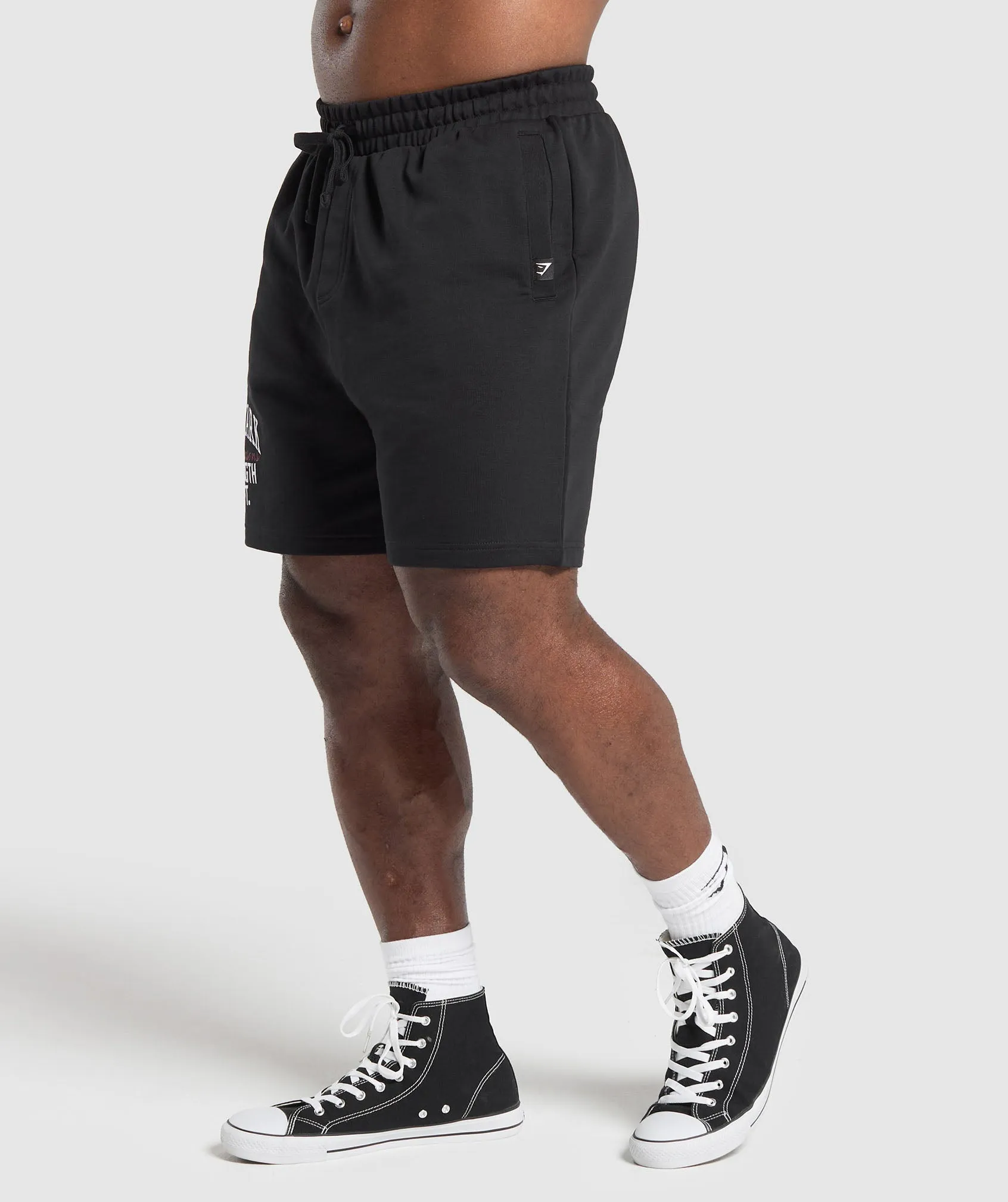 Gymshark Trophy Graphic Shorts - Black