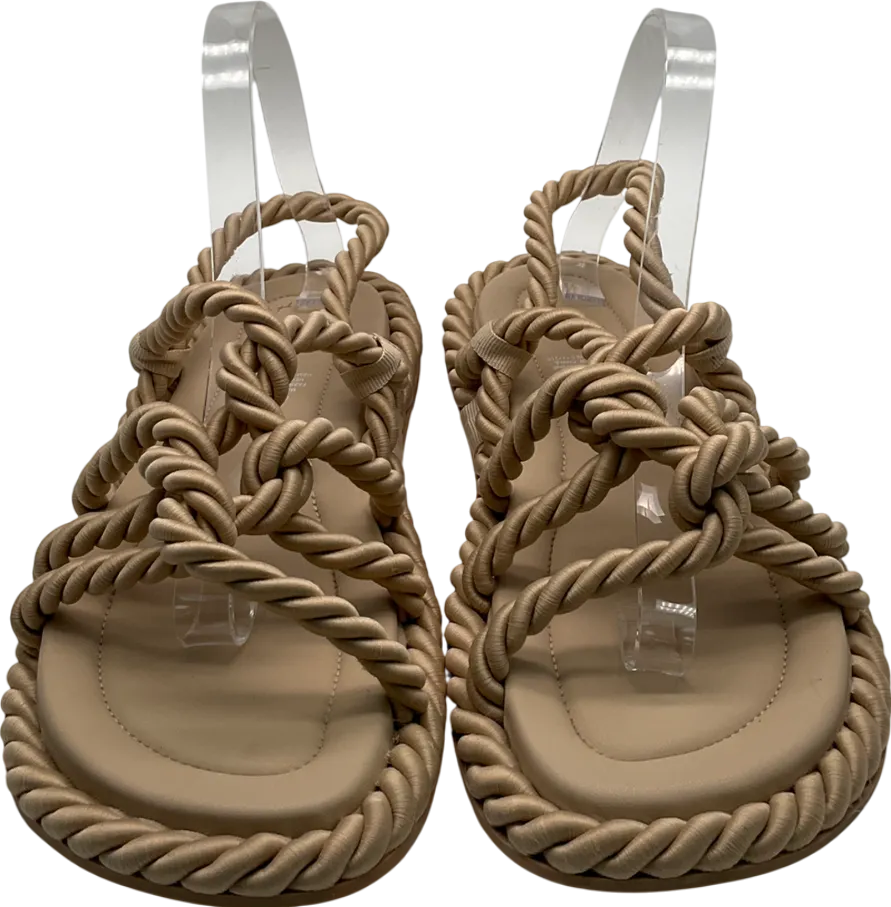 H&M Beige Rope Effect Sandals UK 9 EU 42 👠