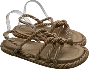 H&M Beige Rope Effect Sandals UK 9 EU 42 👠